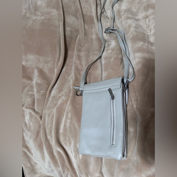 Befen leather phone bag in cream - Picture 3 of 7
